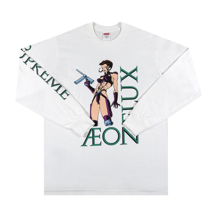 

Лонгслив Supreme Aeon Flux Long-Sleeve Tee 'White', белый