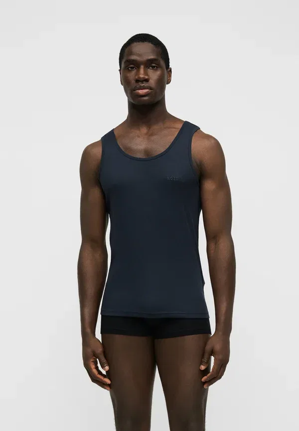 Комплект из 3 маек Boss, черный/темно-синий/хаки — фото 4