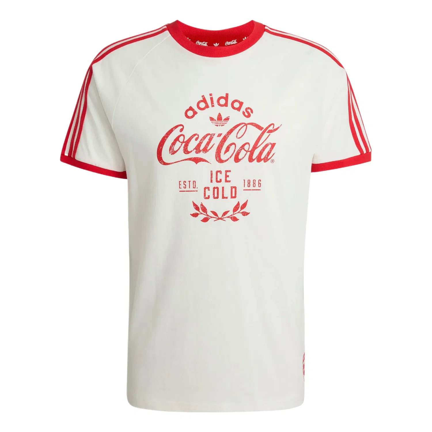 Мужская футболка с принтом Adidas x Coca-Cola Classic Sport Cali T-Shirt, белый