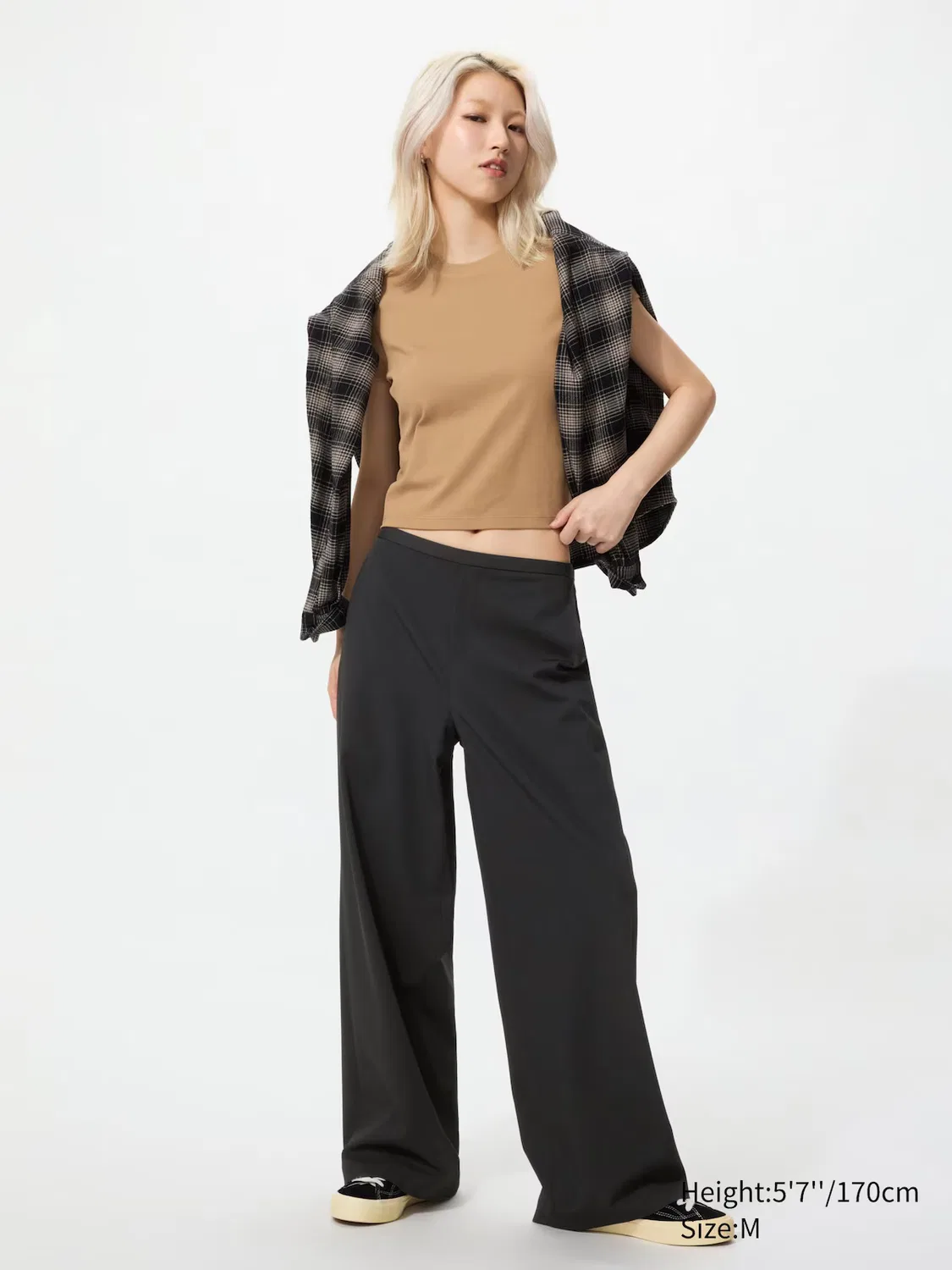 Брюки Uniqlo, универсальные, черный