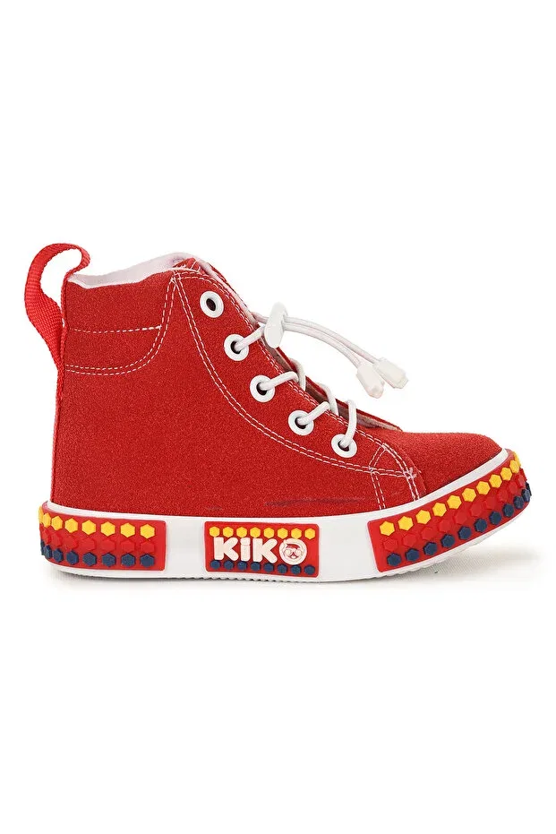 Детские ботинки для девочек на липучке Gamel Kiko Kids, Red — фото 4