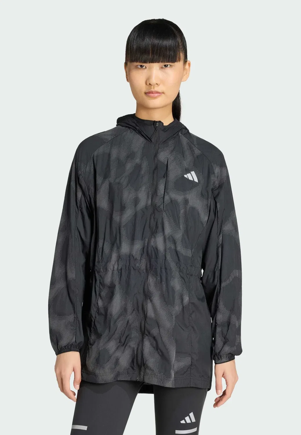 Куртка Adi365 с ярким принтом по всей поверхности - водонепроницаемая куртка Adidas Performance, Black