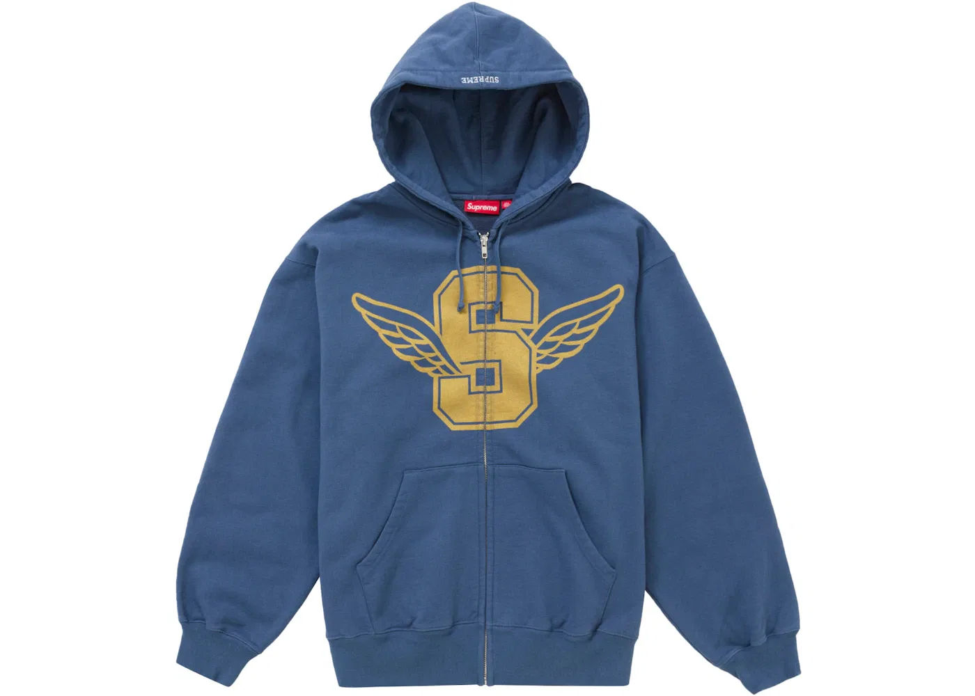Мужская худи на молнии с капюшоном Supreme, Dark Blue