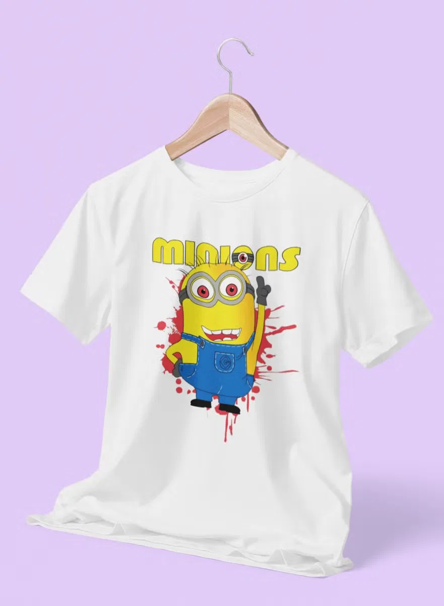 Футболка с принтом Minions Zoom, белый