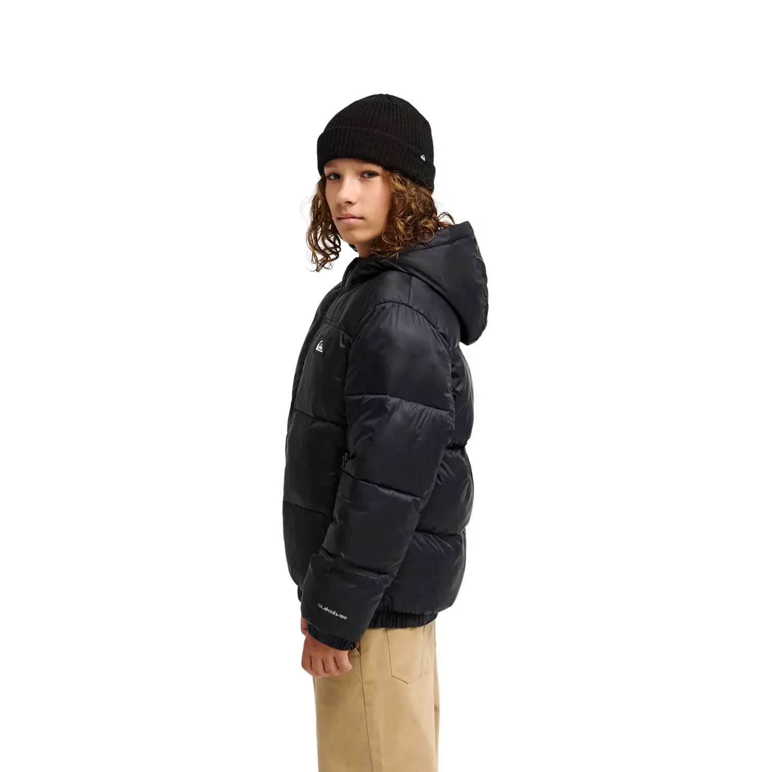 Детская куртка для мальчиков из переработанного нейлона Quiksilver, Negro — фото 3