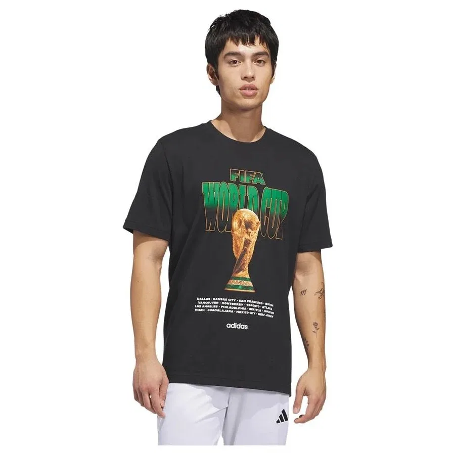 Футболка с коротким рукавом WC Tour Tee 2 adidas, Черный — фото 3