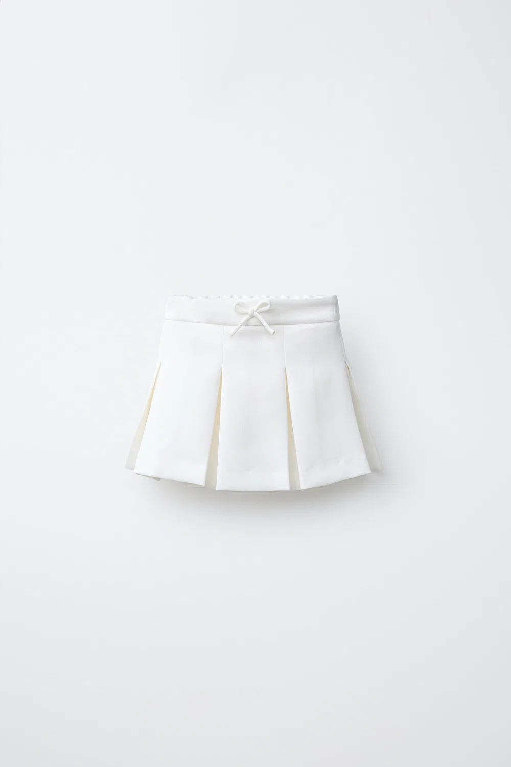 Юбка-бермуда со складками ZARA, Oyster-White