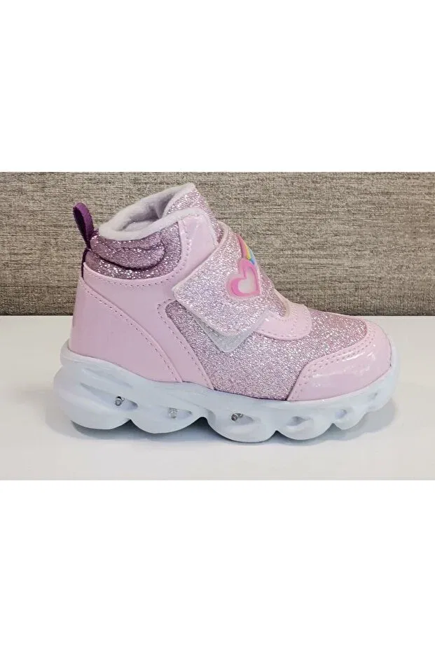Детские ботинки для девочек с принтом Linda Pink Luminous Cool, Pink