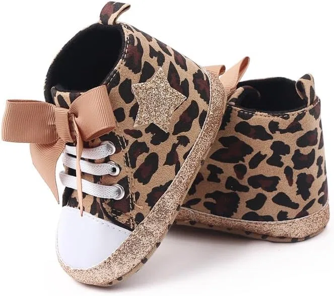 Детские кроссовки для девочек с принтом леопарда Purepips, Leopard — фото 2
