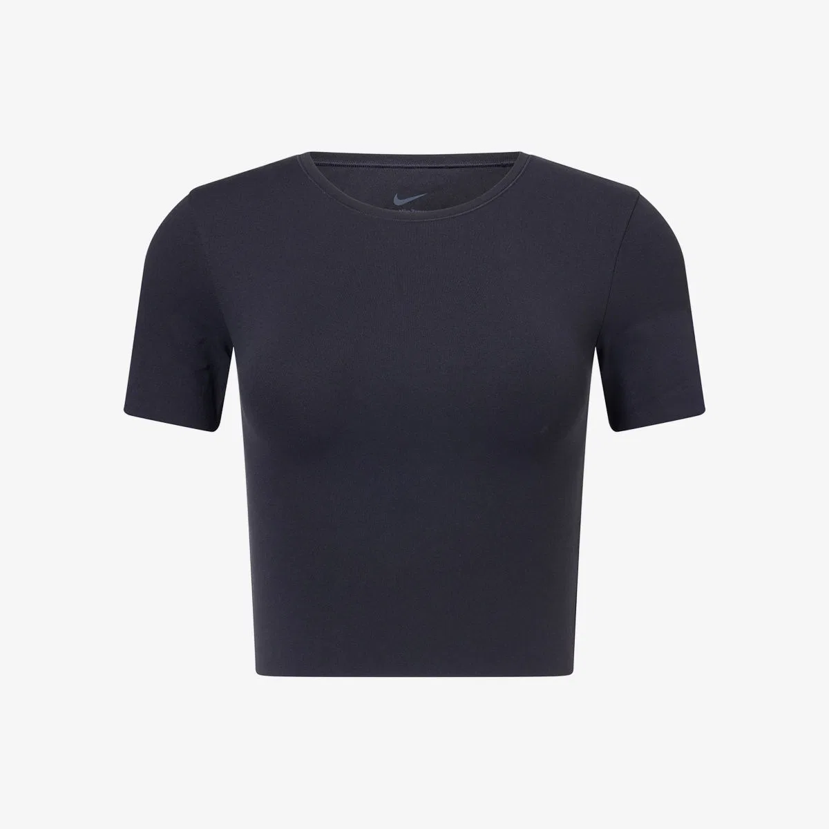 Укороченная футболка из эластичной ткани Dri-fit Nike, черный/серый