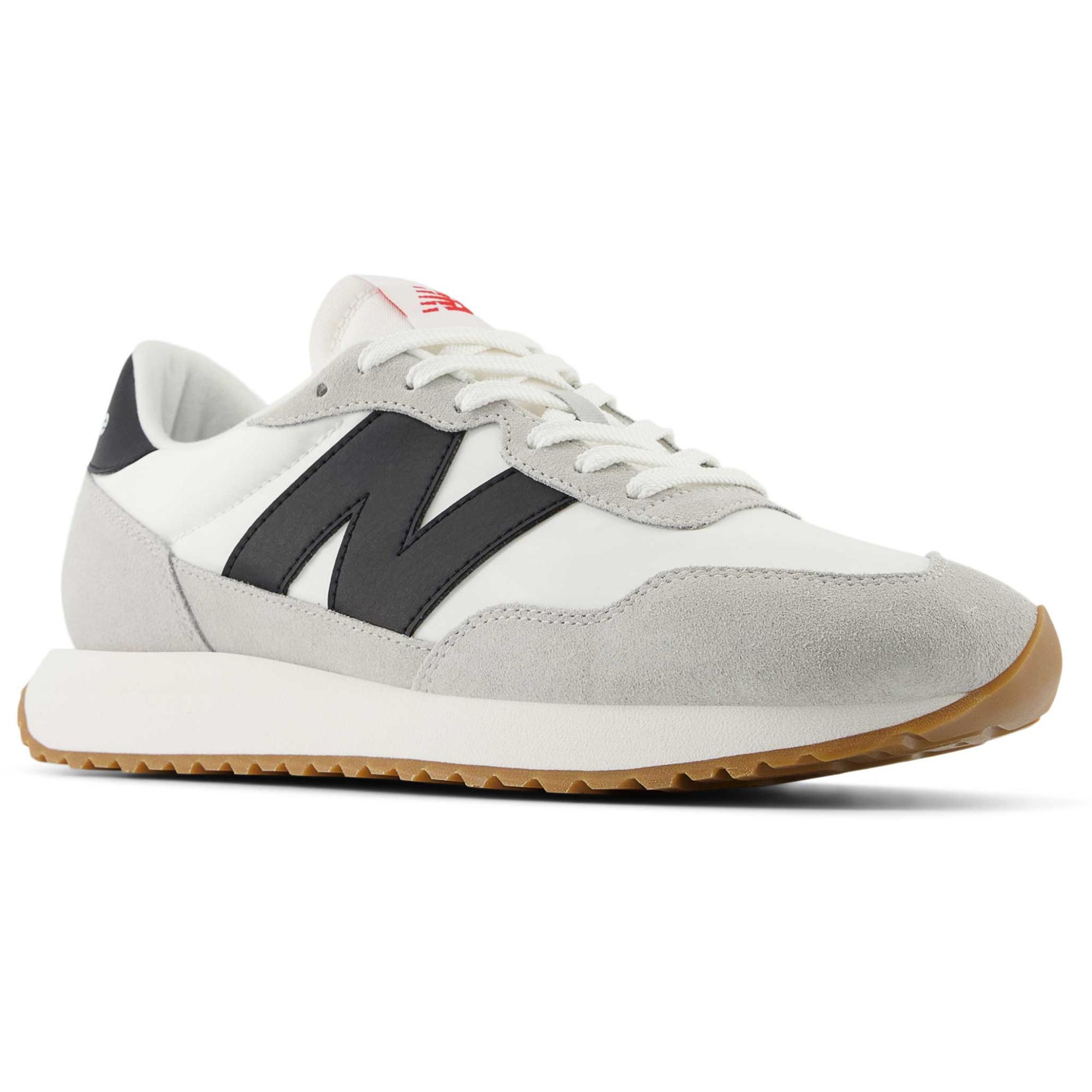 Мужские повседневные туфли 237 New Balance, White/Brighton Grey/Black — фото 2