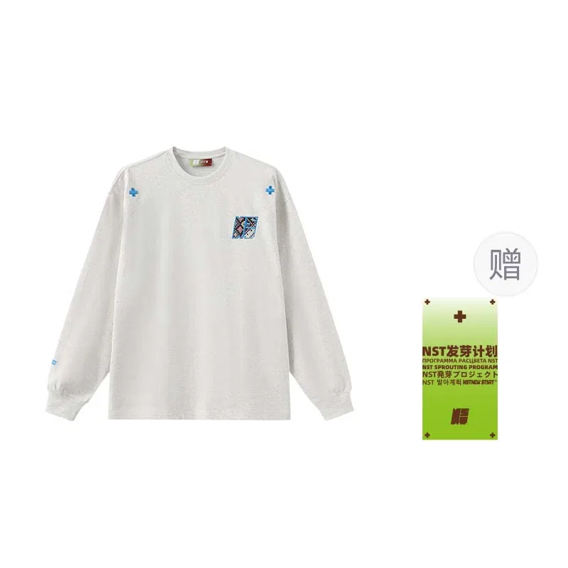Детская футболка унисекс с круглым вырезом прямого кроя NSTNEW START, White Heather Gray