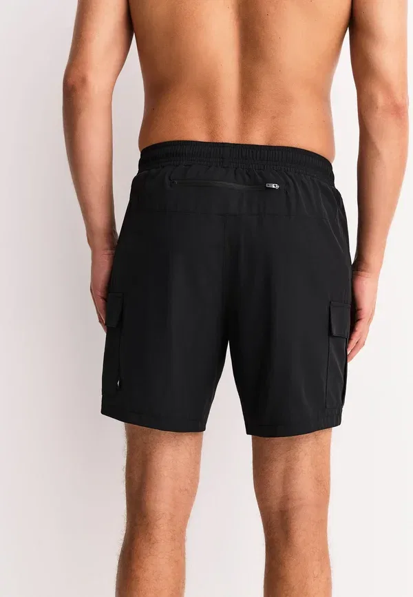 Комплект из 2 шорт с эластичным поясом Regular Fit Active Cargo Gym Training 2 Pack Next black, grey, черный/серый — фото 4