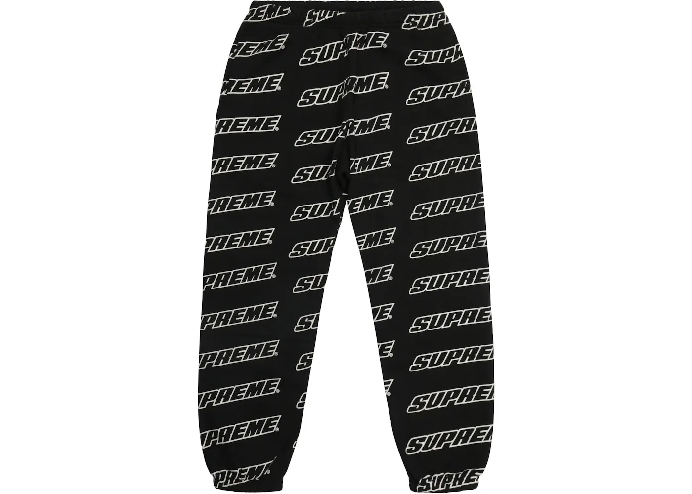 Мужские спортивные штаны с принтом Supreme, Sweatpant, Black