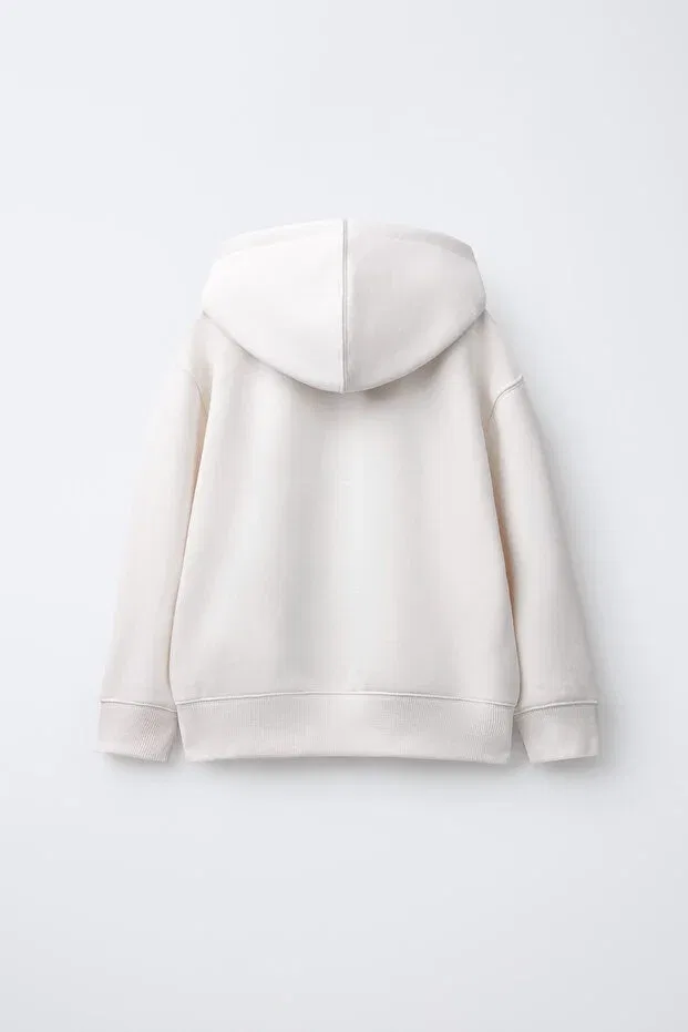 Детский кардиган из футера с капюшоном Basics C.C.L. Coccolin Kids Baby Clup, White — фото 2