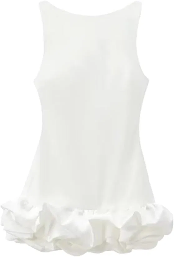 Женское мини-платье A-line Halter Generic, White