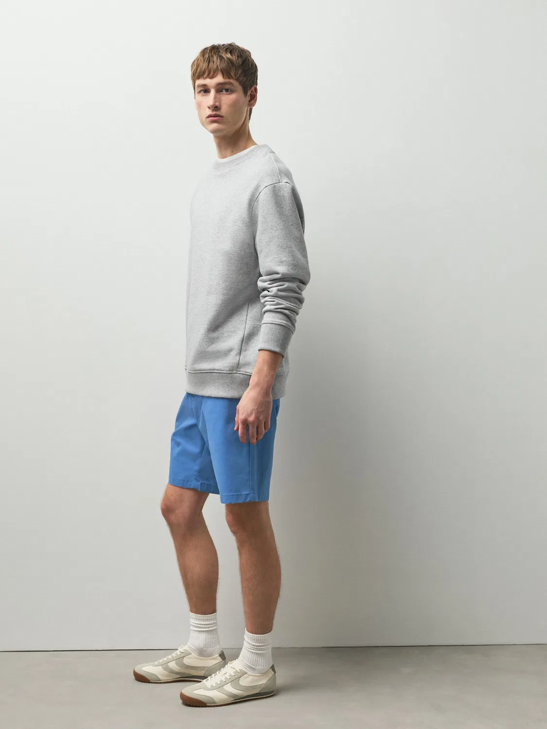 Шорты чинос Slim Fit Next, синий яркий — фото 4