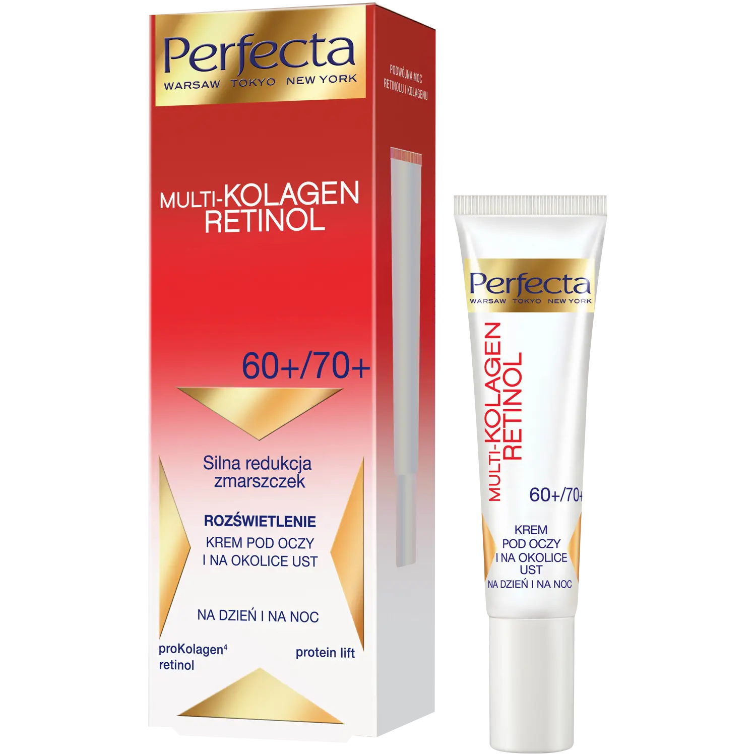 

Perfecta Multikolagen Retinol мультиколлагеновый крем для глаз и рта 60+/70+, 15 мл