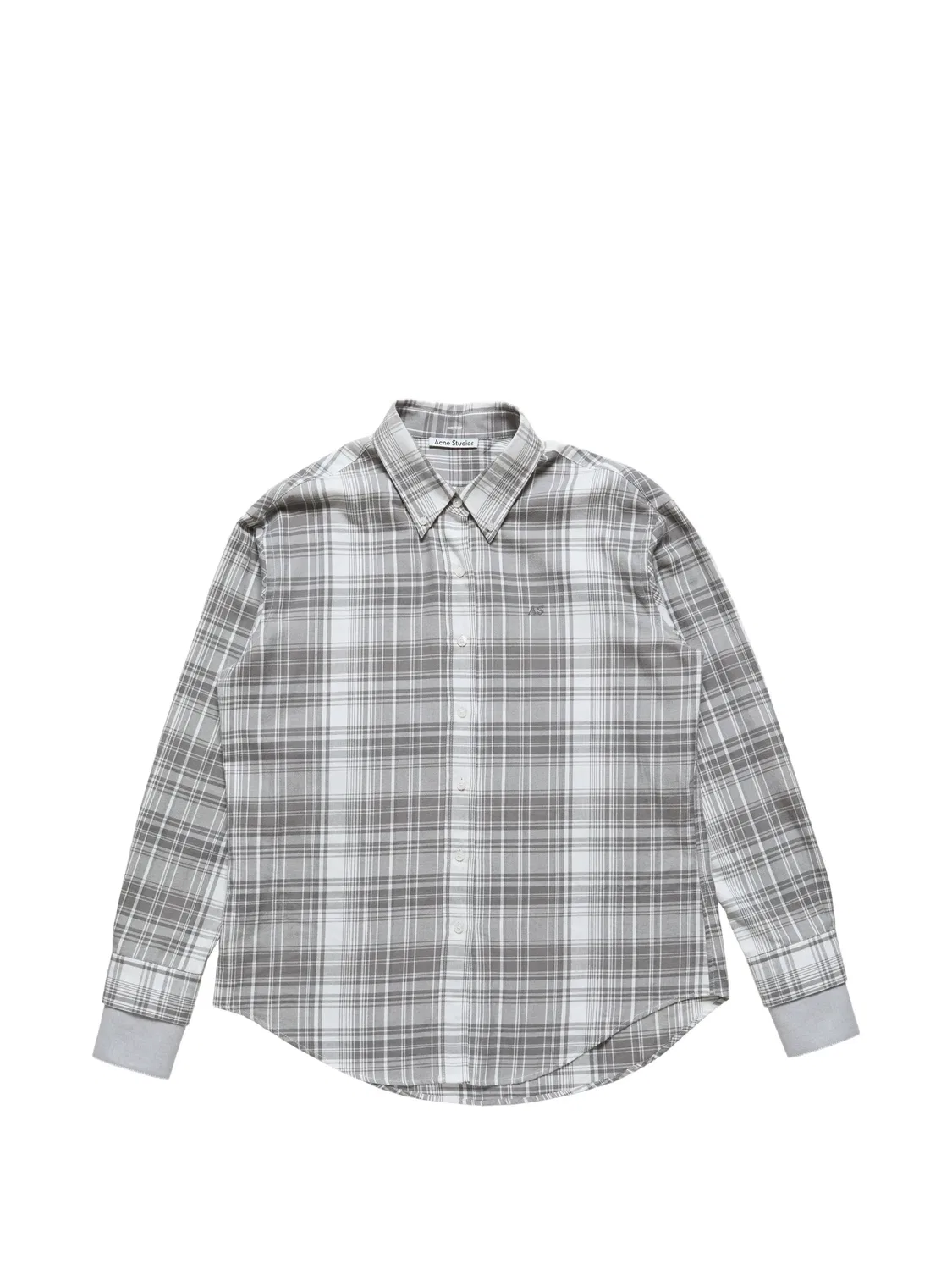 Многослойная фланелевая рубашка, серая Acne Studios, серый