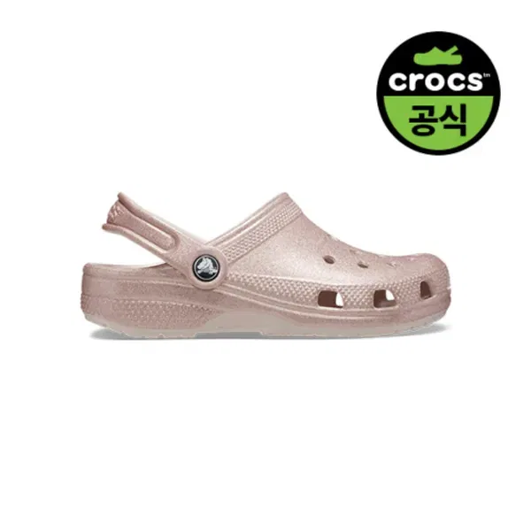 Сандалии Classic Glitter Clog, qug, Crocs Kids, глиттер — фото 3