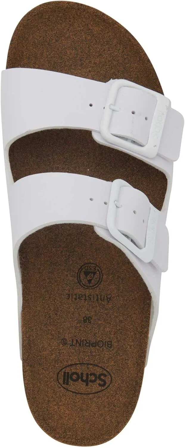 Сандалии Scholl Unisex Cork Pro 2 FibbieFlat, белый — фото 3