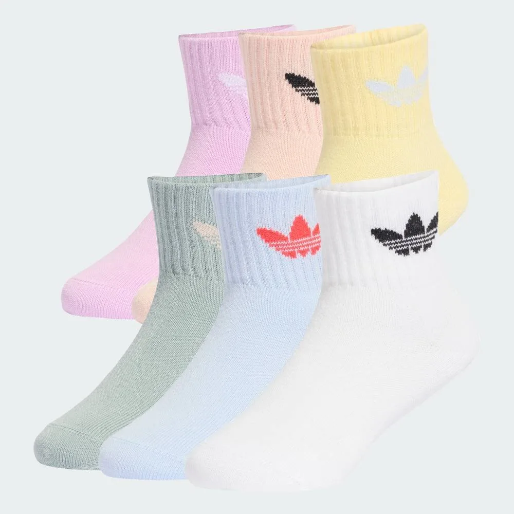 Официальные носки до щиколотки, комплект из 6 пар, детские Adidas, pink