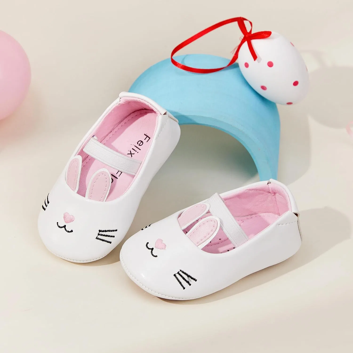 Детские балетки для девочек с мягкой подошвой Felix & Flora, Pink — фото 4