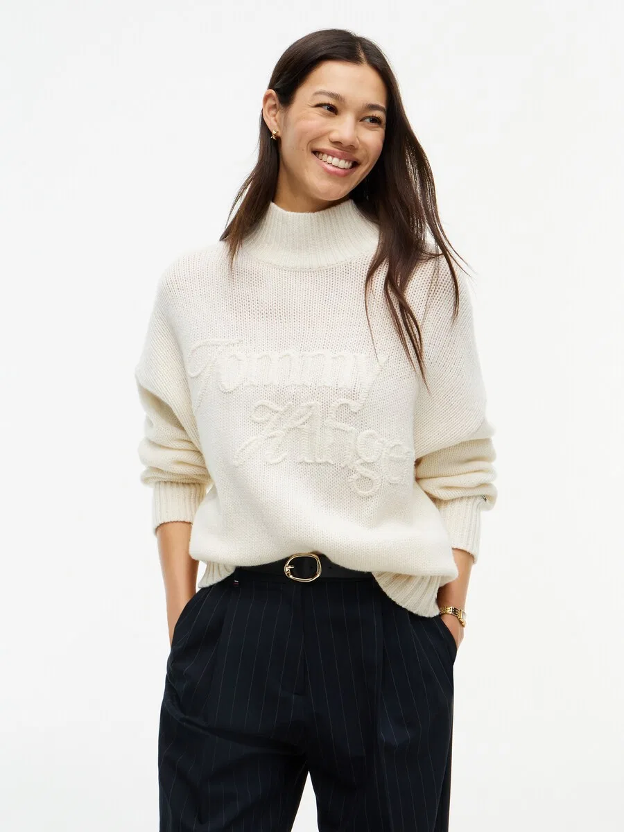 Свитер TOMMY HILFIGER светло-желтого цвета — фото 2