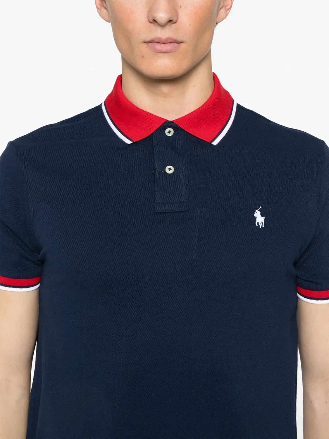 Polo Ralph Lauren Поло с вышитым пони, синий — фото 2