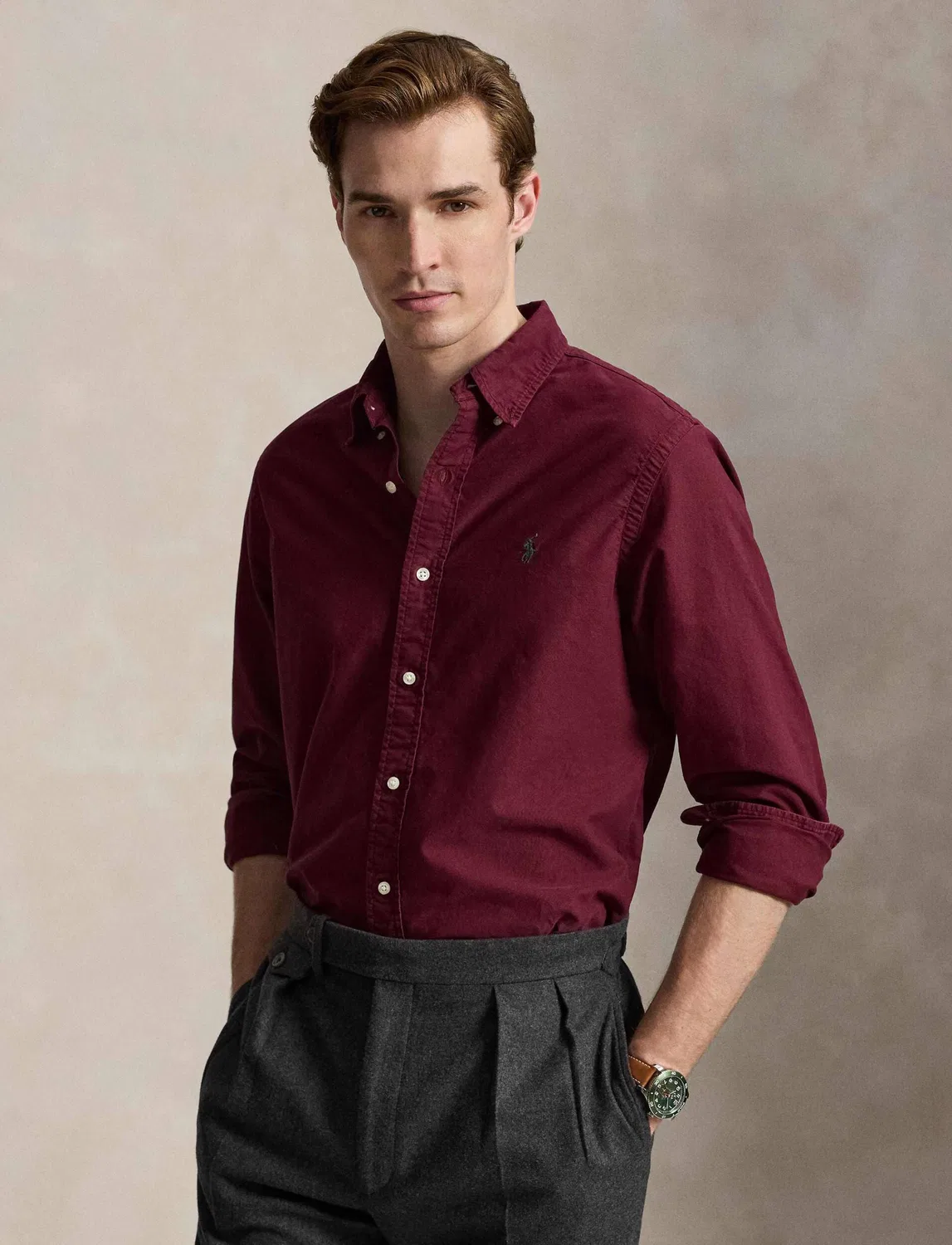 Рубашка с длинным рукавом Polo Ralph Lauren, Bordeaux