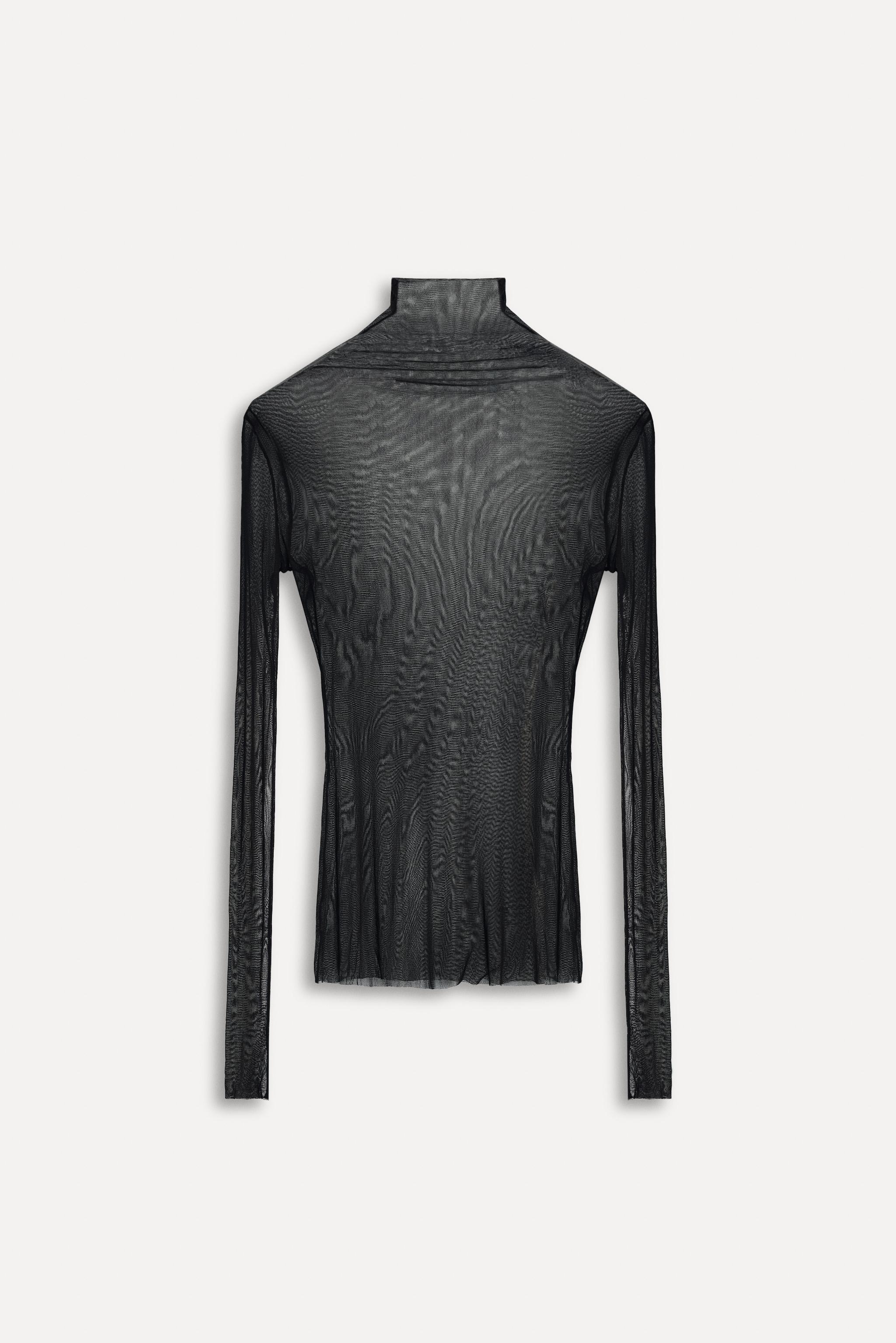 

Топ Zara 100% Silk 50th Anniversary, черный