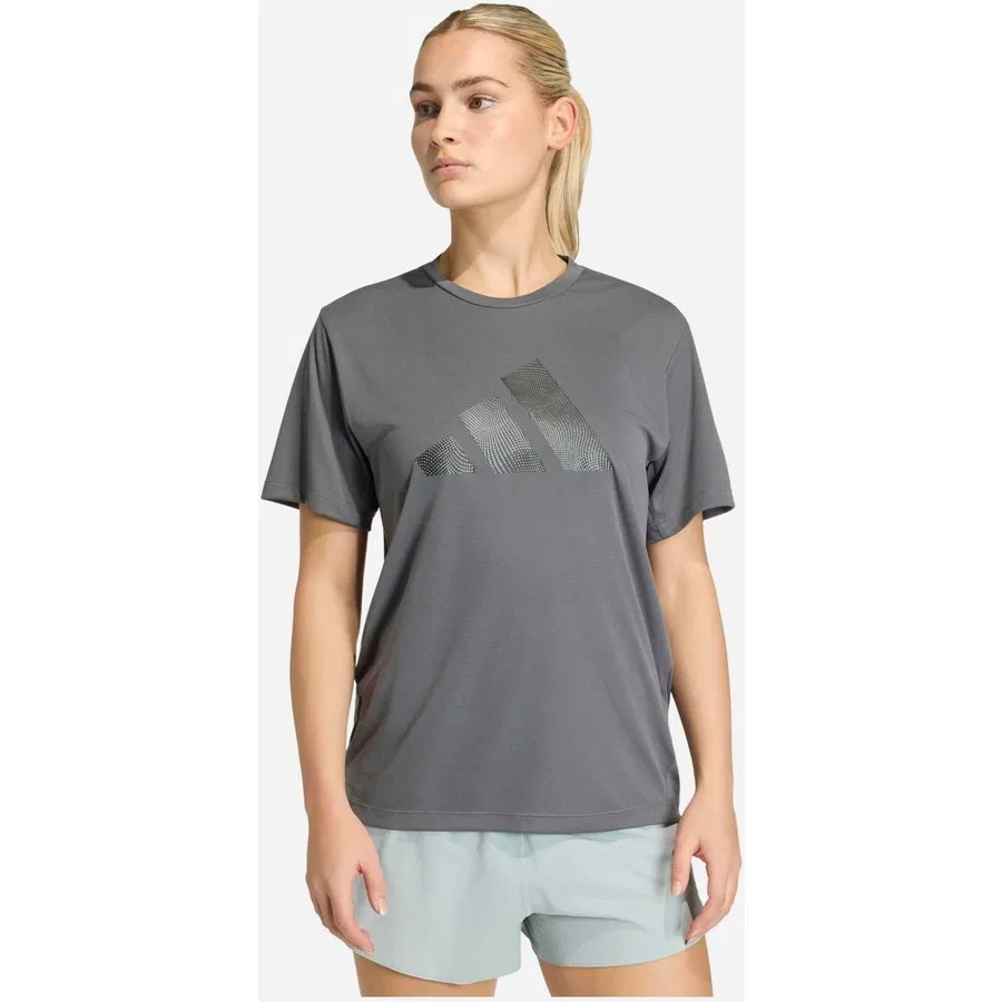 Женская футболка с длинным рукавом Essential Brand Love Running, adidas, Серый
