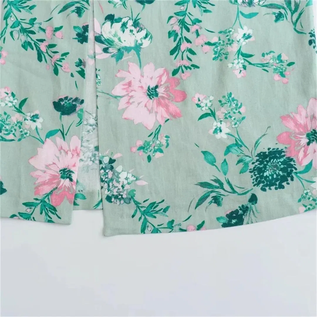 Женское пляжное платье миди с цветочным принтом, Floral — фото 3