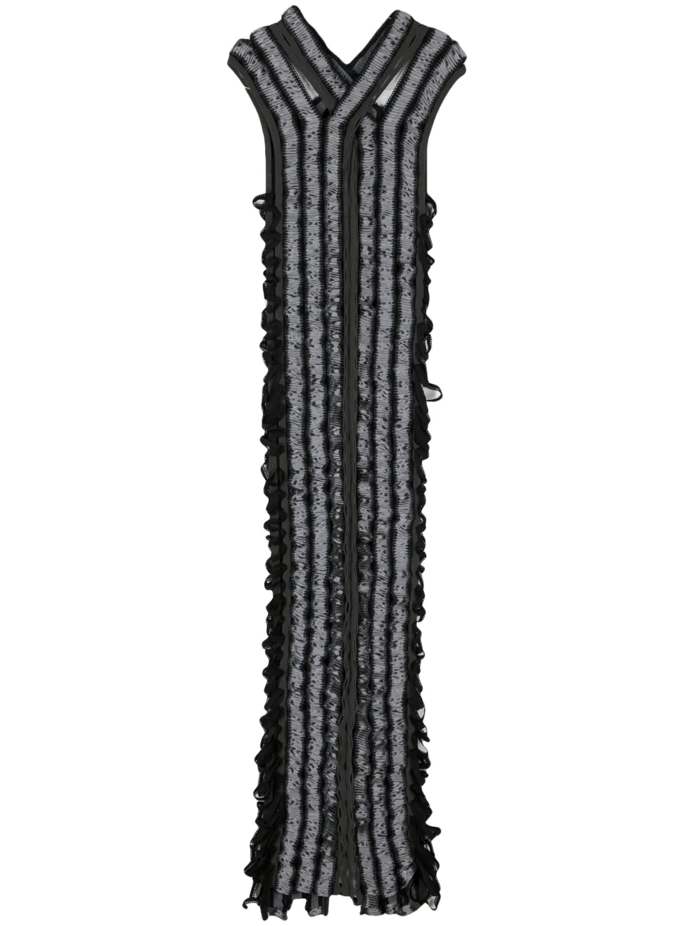 

Платье макси Shibari Criss Cross Sinead O'Dwyer, серый