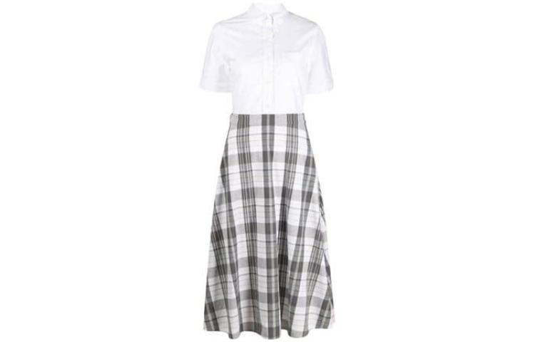 

Футболка с коротким рукавом женская белая THOM BROWNE