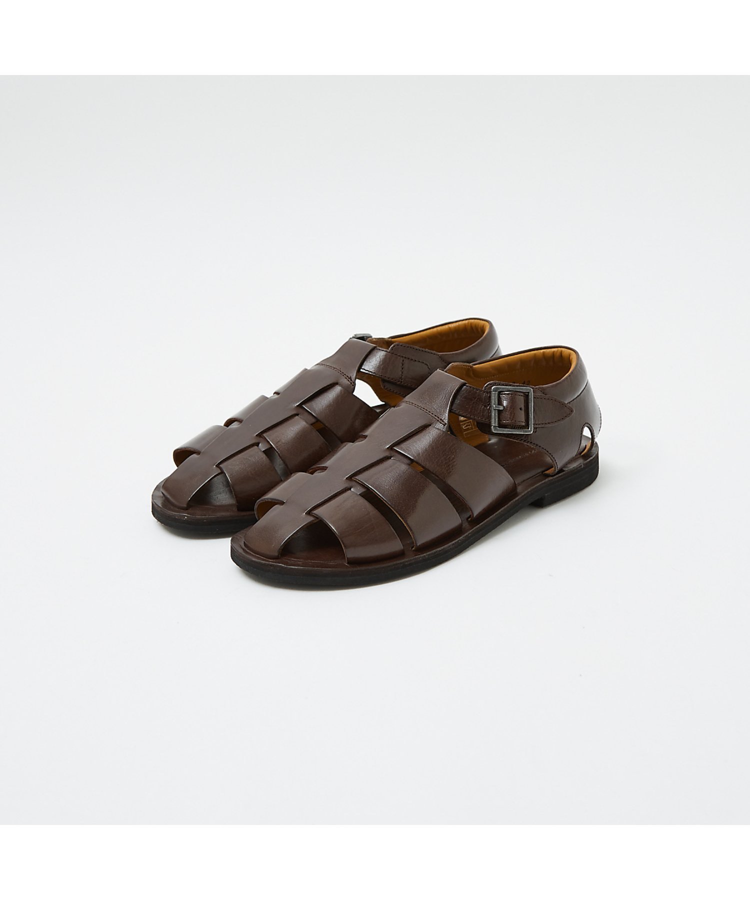 Сандалии «Гуркха» из натуральной кожи AlfredoBANNISTER, Dark Brown