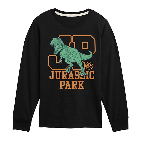 

Футболка с длинным рукавом Jurassic Park Collegiate для мальчиков 8-20 Licensed Character, Black