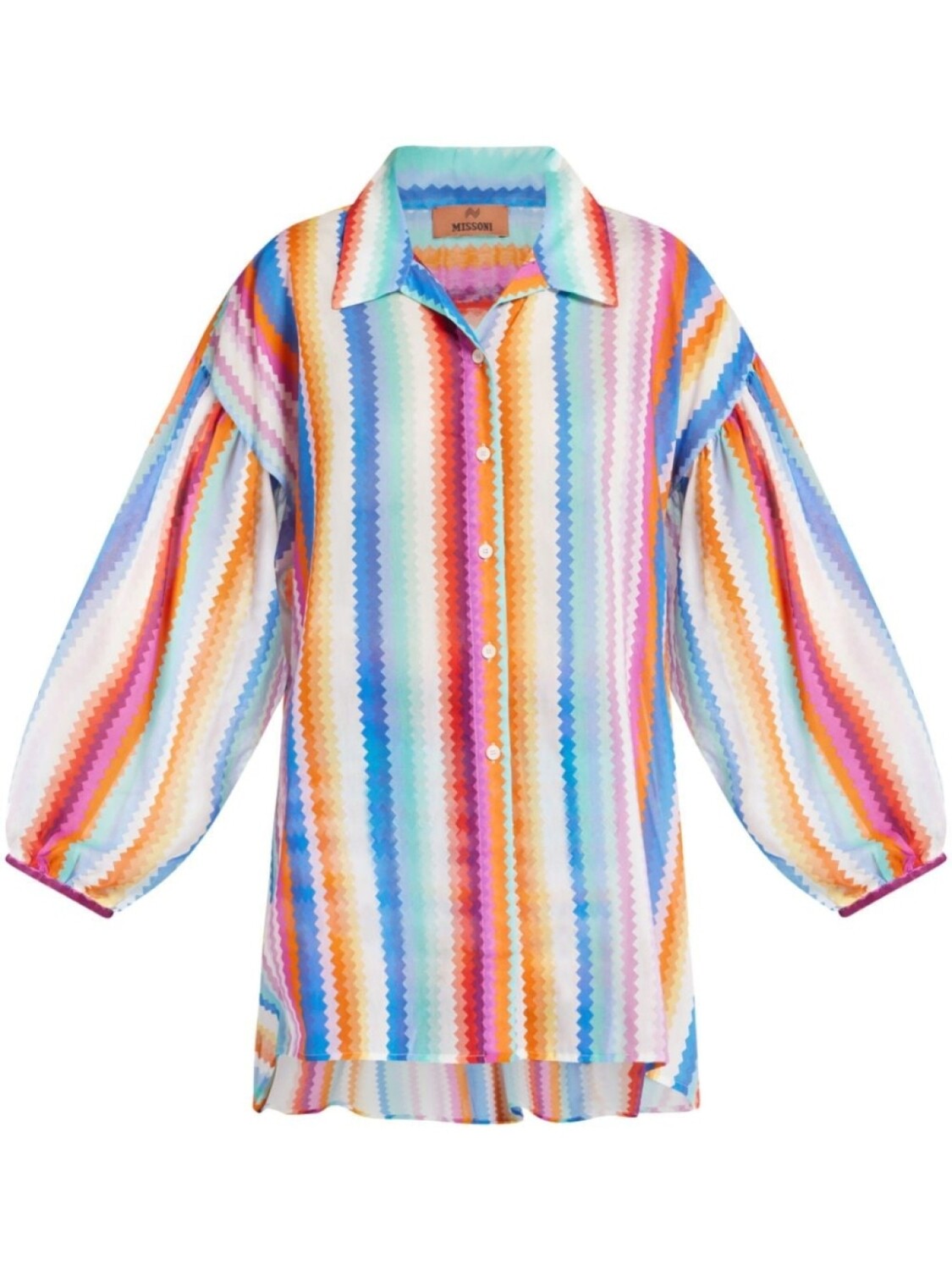 

Missoni рубашка с принтом зигзаг, синий