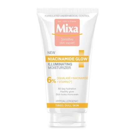 

Mixa Niacinamine Glow Осветляющий увлажняющий крем с ниацинамидом и витамином С 50 мл