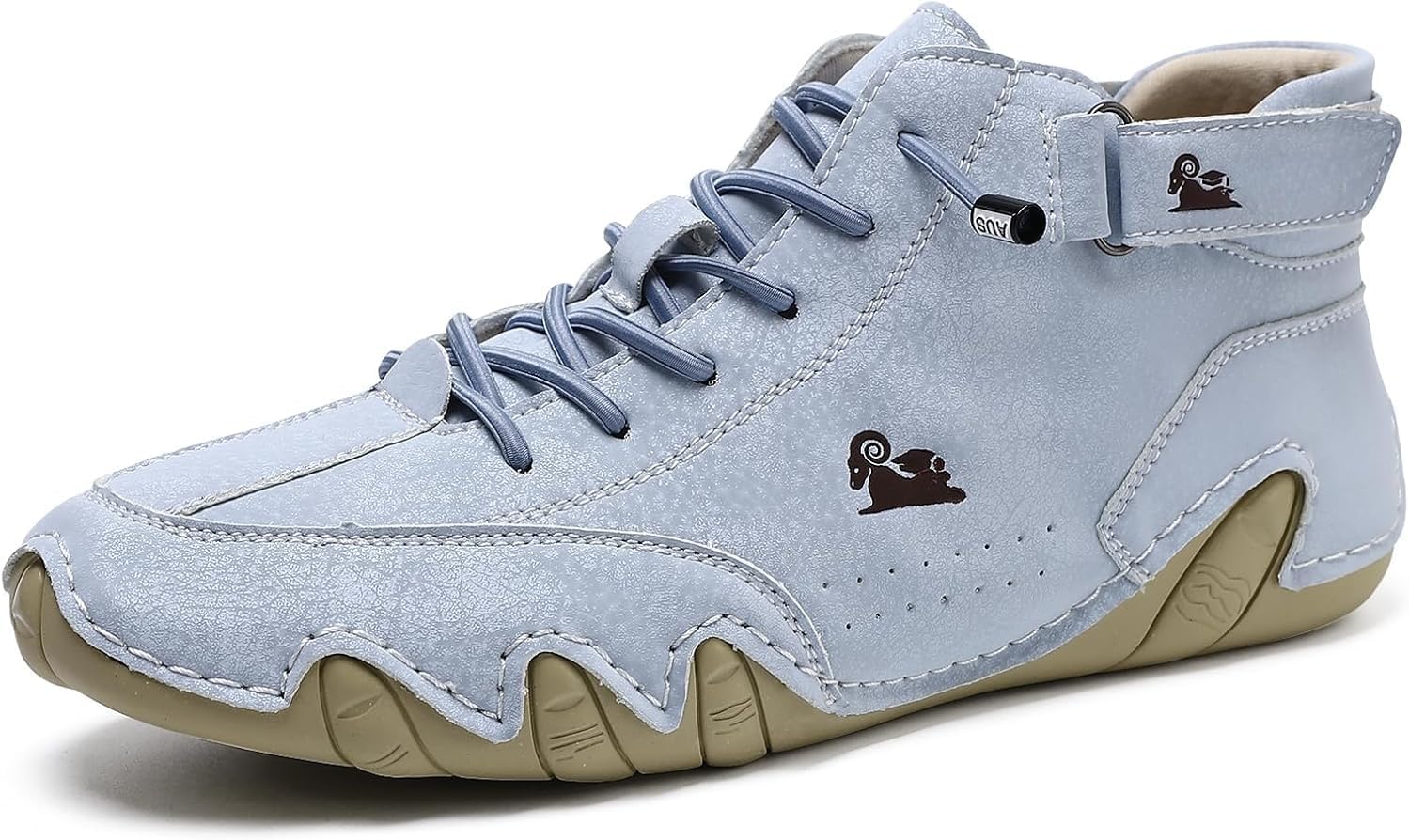 

Мужские и женские повседневные кожаные модные кроссовки Hhhchpm, легкая посадка, противоскользящие, дышащие, высокие ботинки, удобная обувь для походов, синий