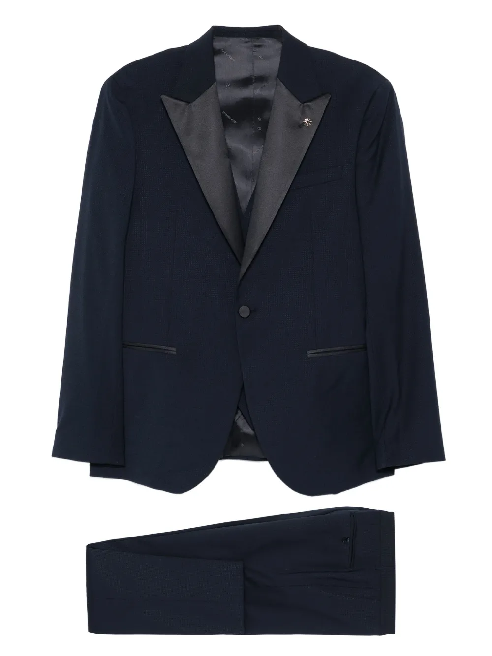 

Вечерний костюм с однобортным пиджаком Manuel Ritz, синий