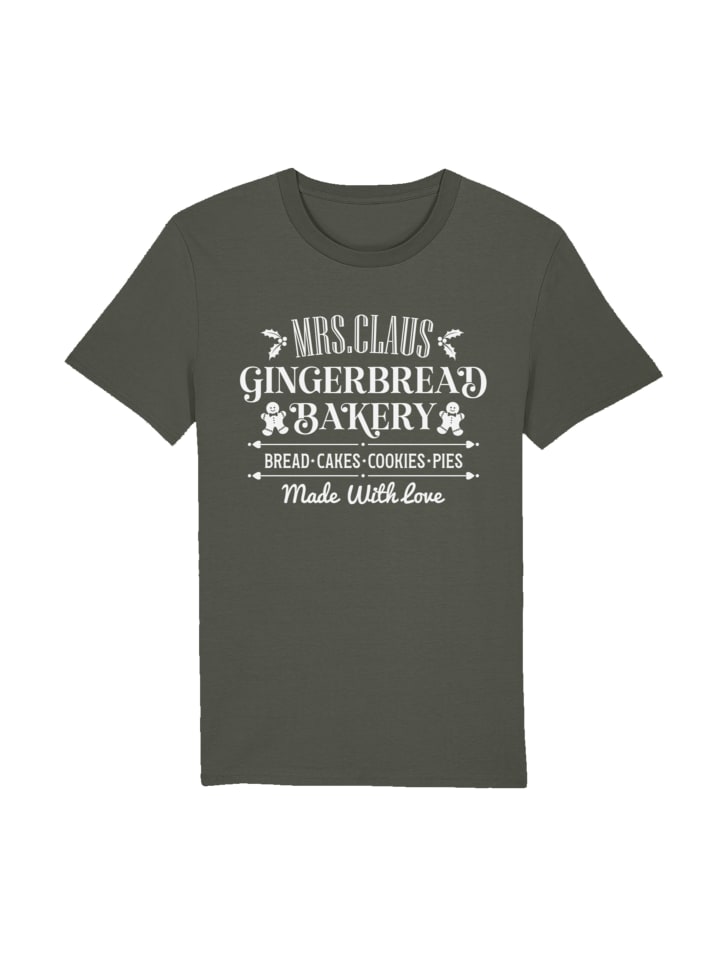 

Футболка F4NT4STIC T-Shirt Santas Gingerbread Bakery Weihnachten, хаки