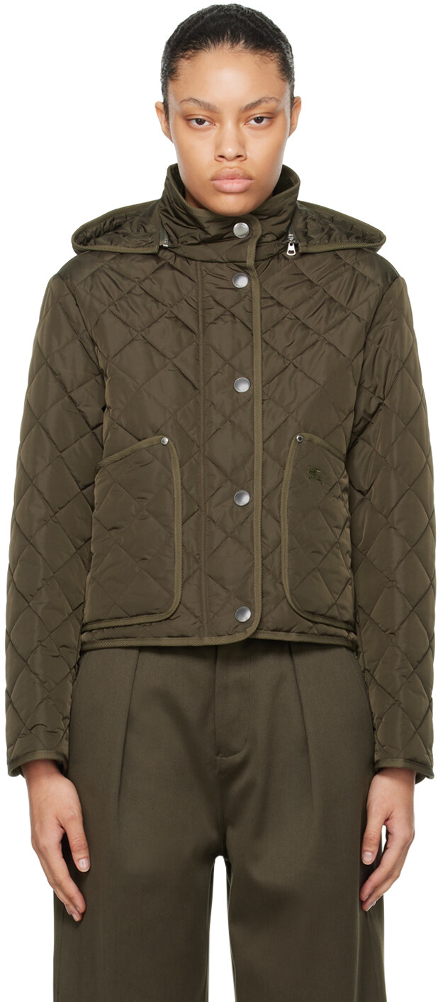 

Стеганая куртка цвета хаки Burberry