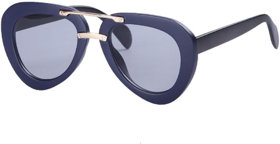 

Овальные солнцезащитные очки для женщин и мужчин, обтекаемая оправа из поликарбоната с градиентными линзами, металлический шарнир, винтажный стиль, защита от УФ-излучения UV400, m1418 Generic, M-1421