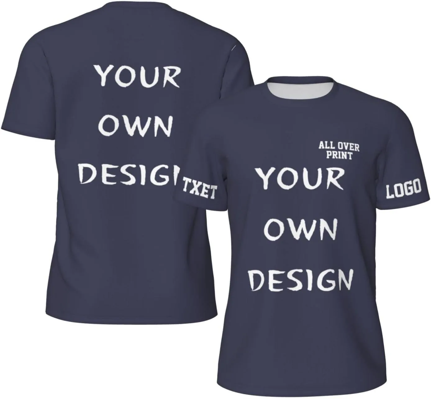 

Футболка с принтом на 4 сторонах для мужчин