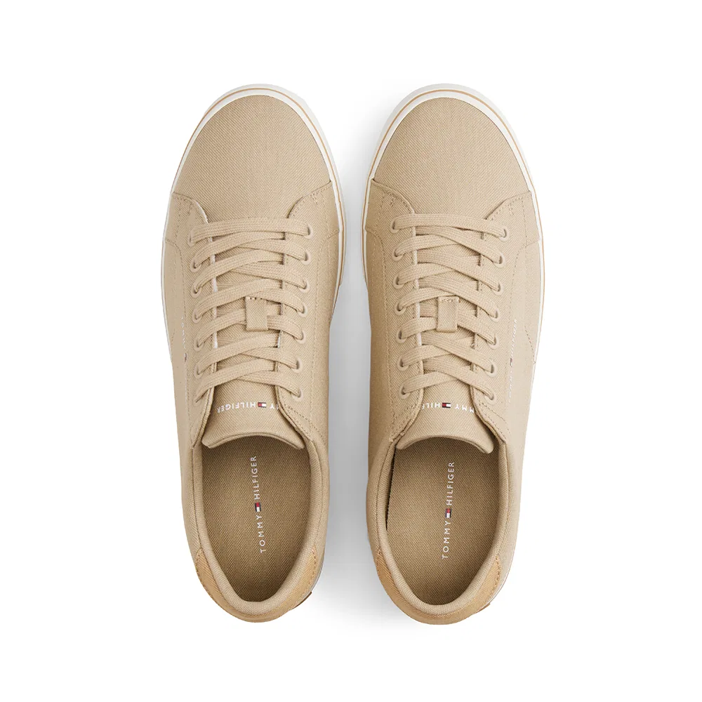 Мужские бежевые низкие кеды Bulk Core Canvas от Tommy Hilfiger — фото 4