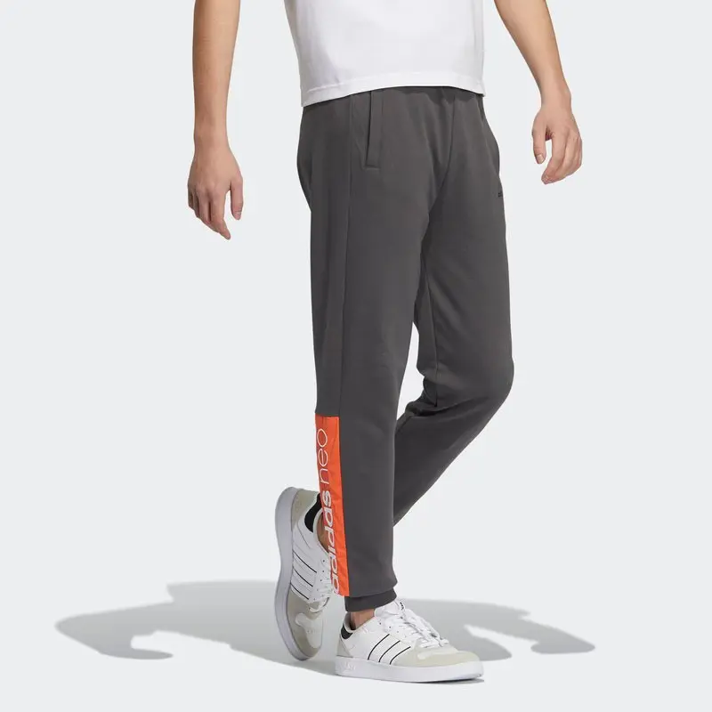 Трикотажные спортивные штаны мужские Adidas Neo, серый — фото 3