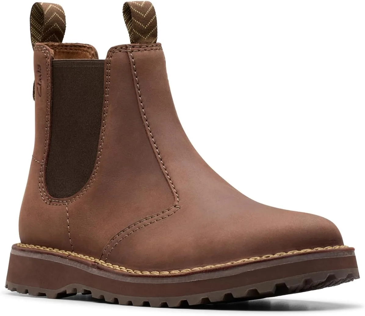 Мужские кожаные ботинки Clarks Solsbury Easy, темно-коричневый — фото 3