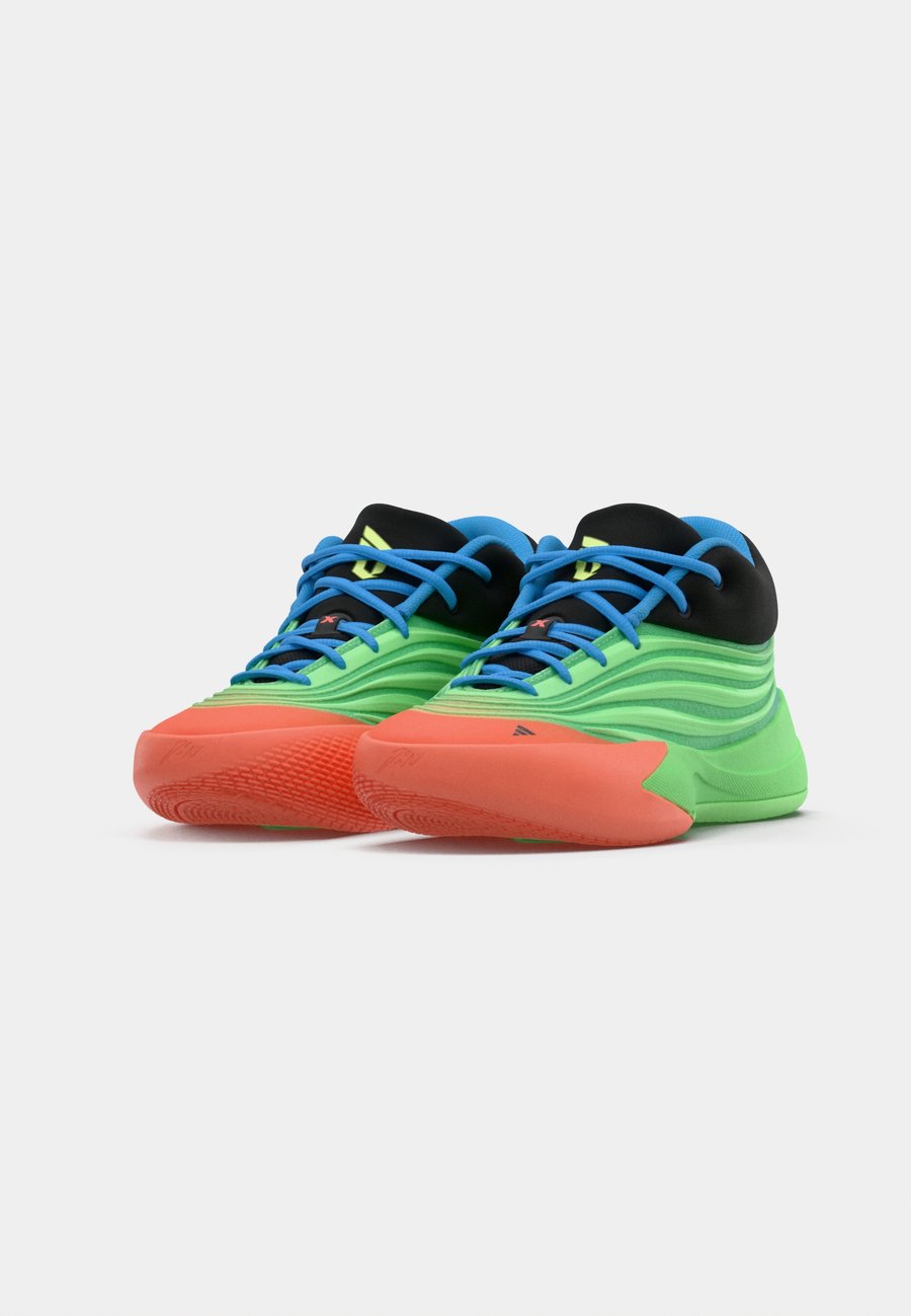 Кроссовки Adidas Performance DAME X, Lime Burst/Signal Coral/Blue Burst/Neon Green — фото 3