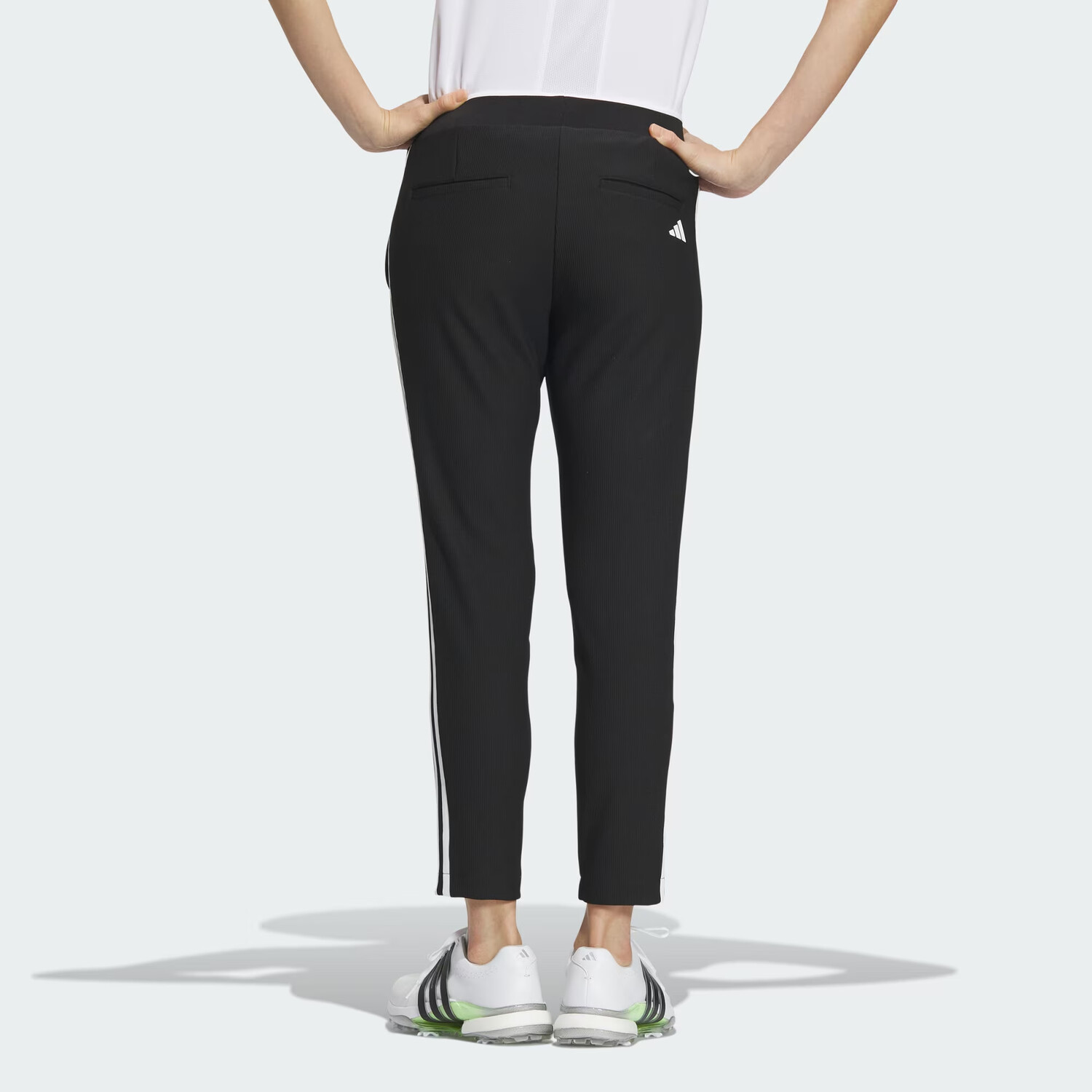 AEROREADY Трикотажные спортивные штаны женские черные Adidas — фото 3